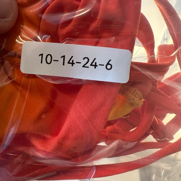 Weworewhat Women’s M Medium Ombre Colorful Bikini Top Strappy Swim Beach Sexy - Picture 11 of 11